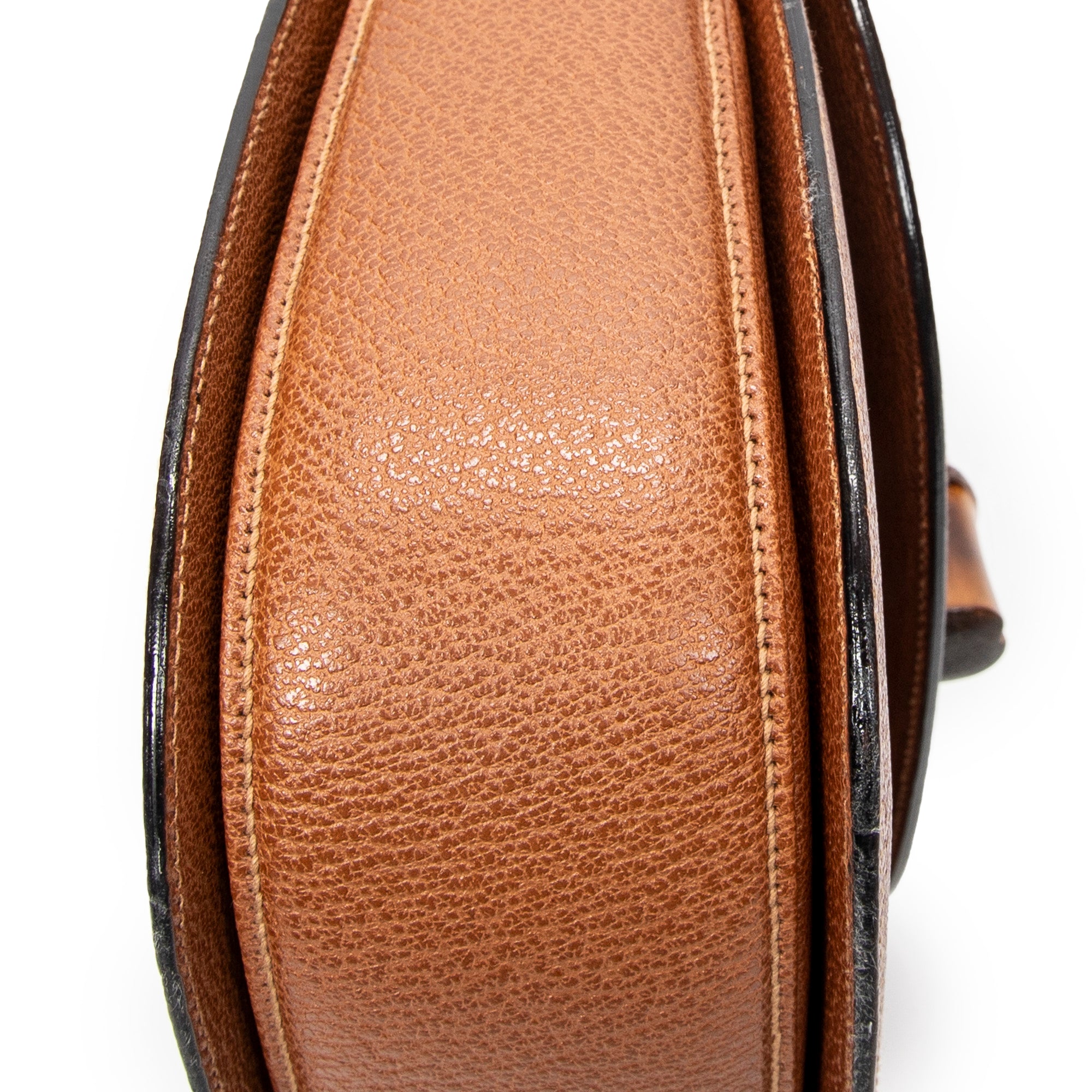 Medium Bamboo Top Handle Flap