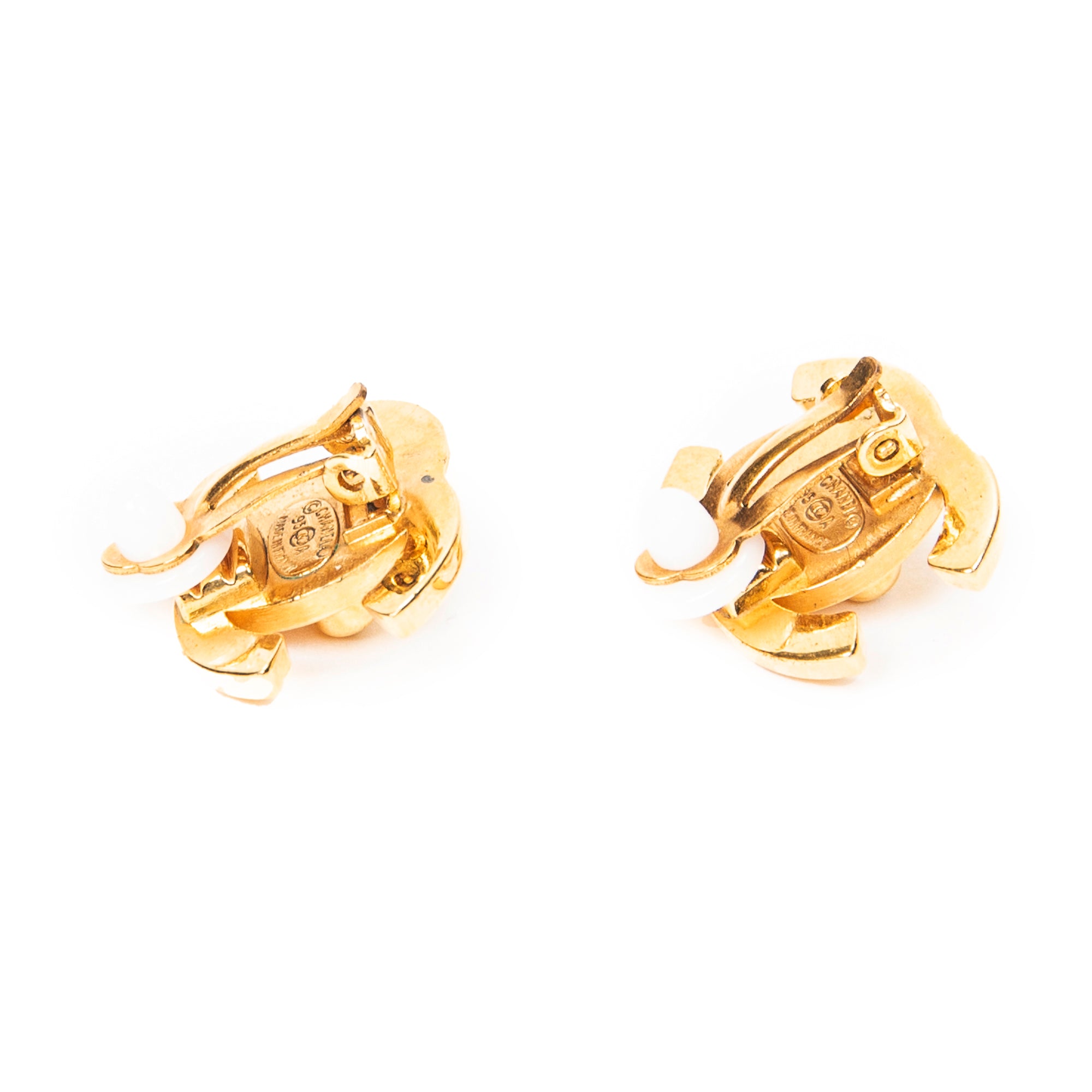 CC Turnlock Clip On Earrings