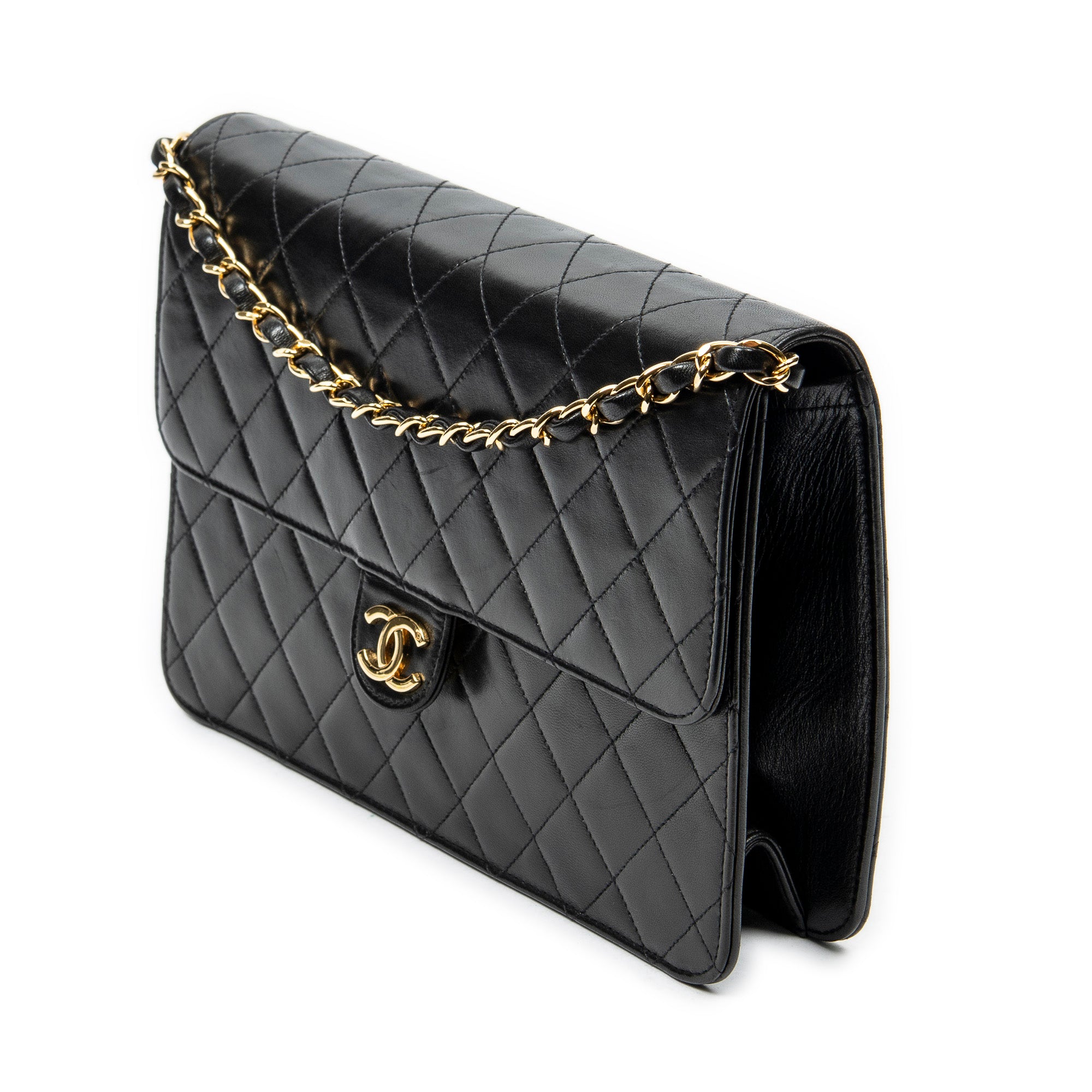 Vintage Push Lock Straight Flap