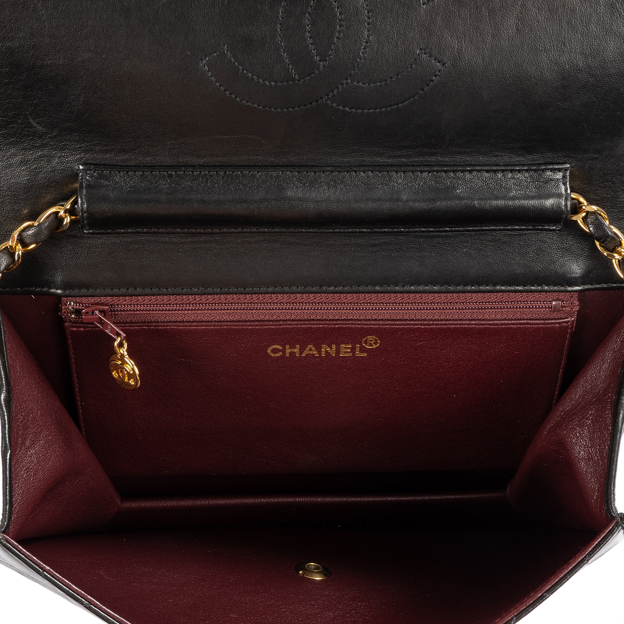 Vintage Push Lock Straight Flap