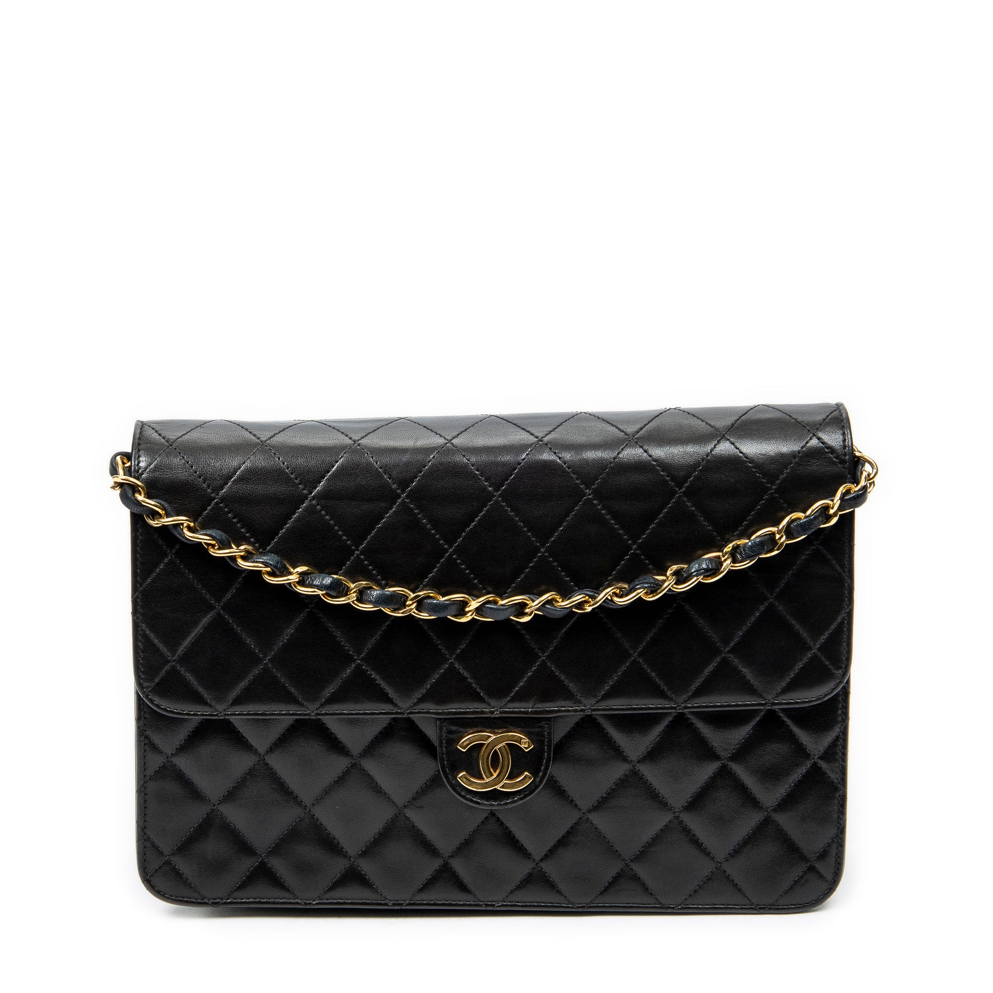 Vintage Push Lock Straight Flap