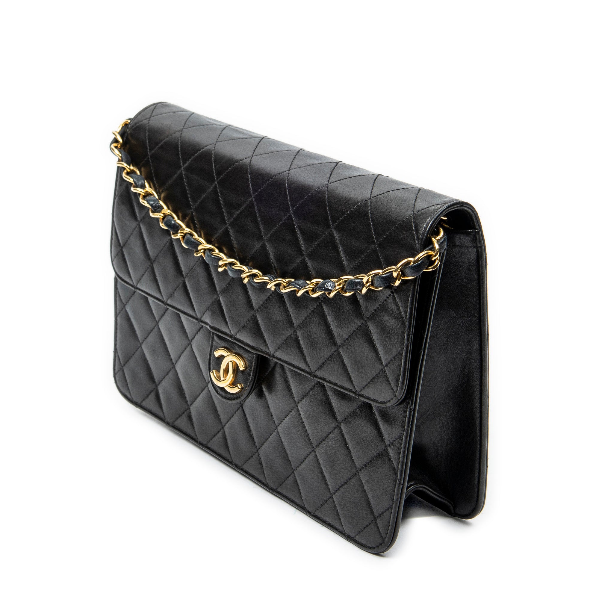 Vintage Push Lock Straight Flap