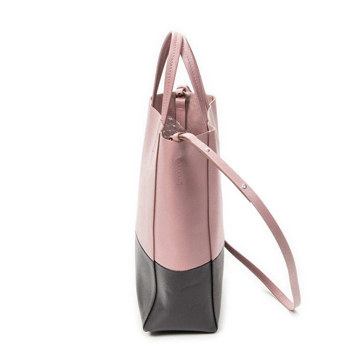 Small Bicolor Vertical Cabas Tote