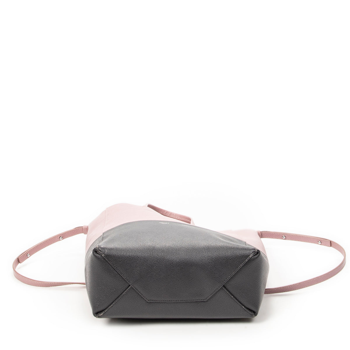 Small Bicolor Vertical Cabas Tote