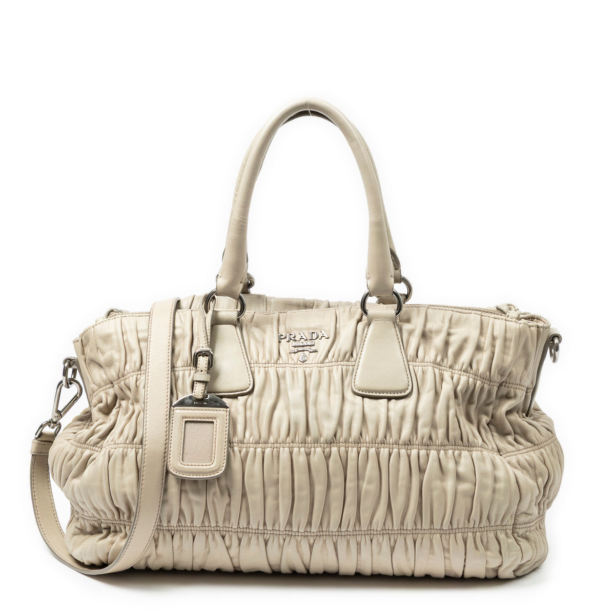 Horizontal Convertible Gaufre Tote