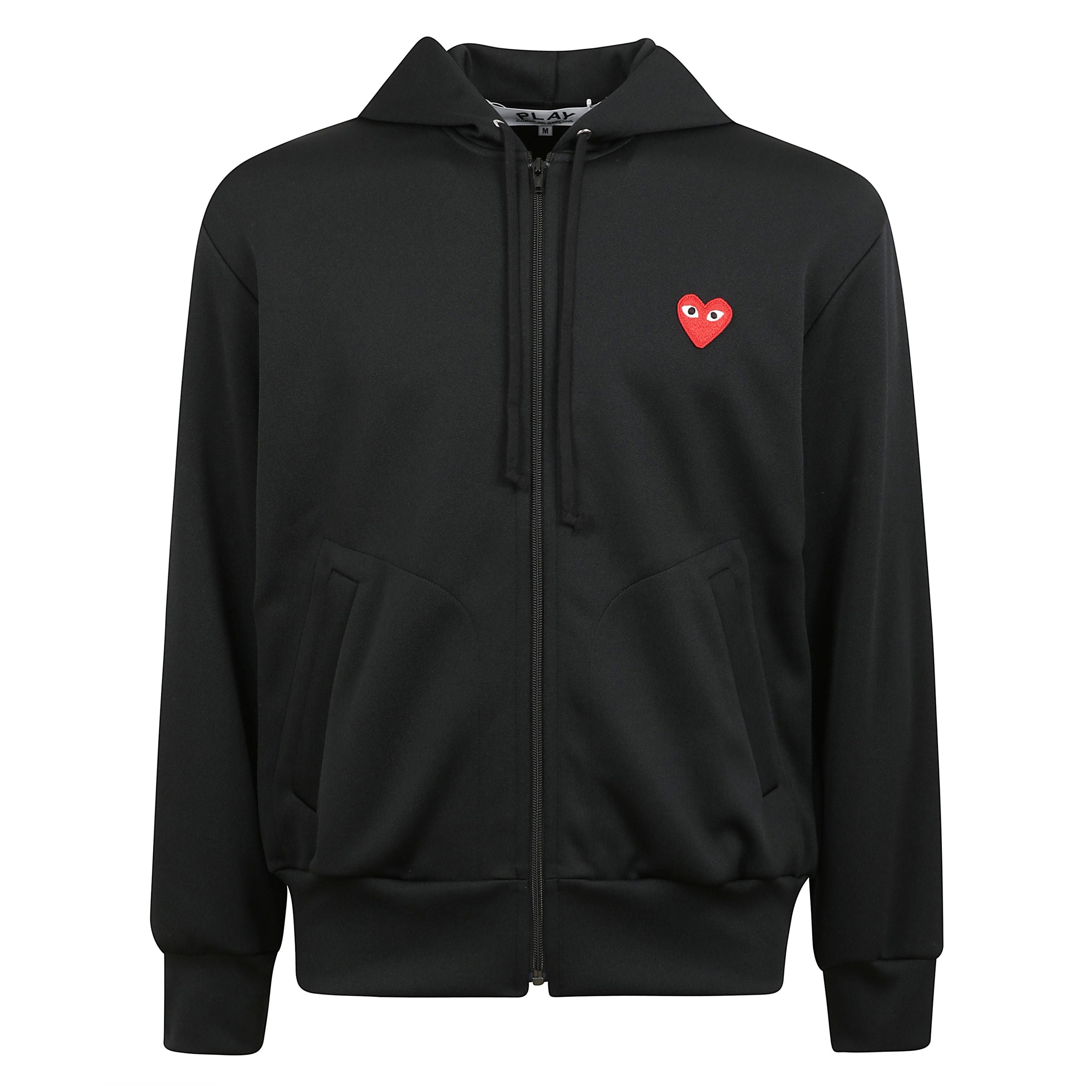 Felpa con cappuccio a maniche lunghe, con chiusura frontale a zip e logo in pile di cotone sul petto, tasca a marsupio divisa sul davanti e bordi a costine.