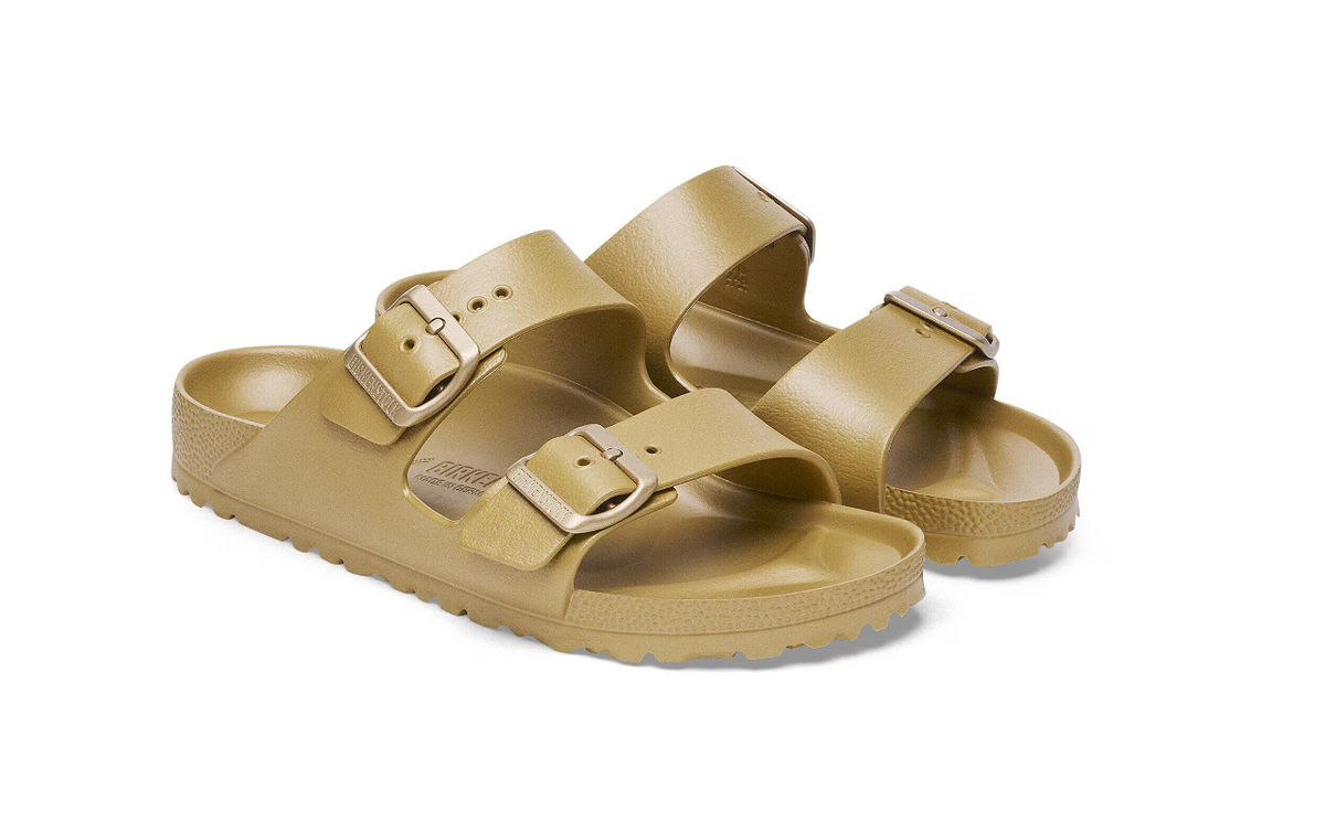 Birkenstock Arizona EVA Glamour Gold Metallic Sandals