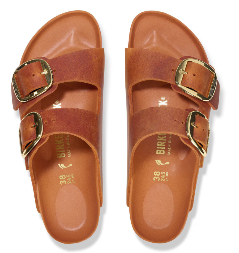 Birkenstock Arizona Big Buckle Oiled Leather Burnt Orange