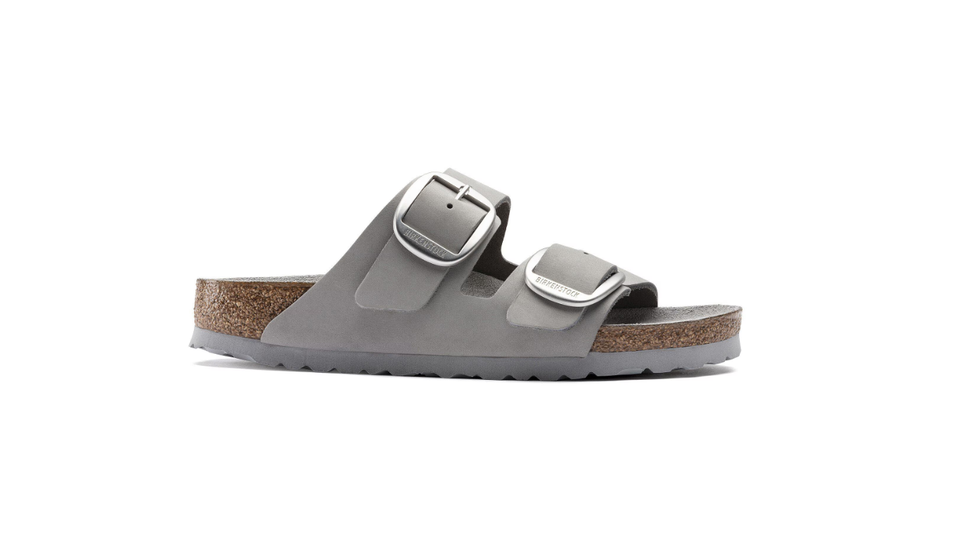 Birkenstock Arizona Big Buckle Nubuck Leather Dove Gray