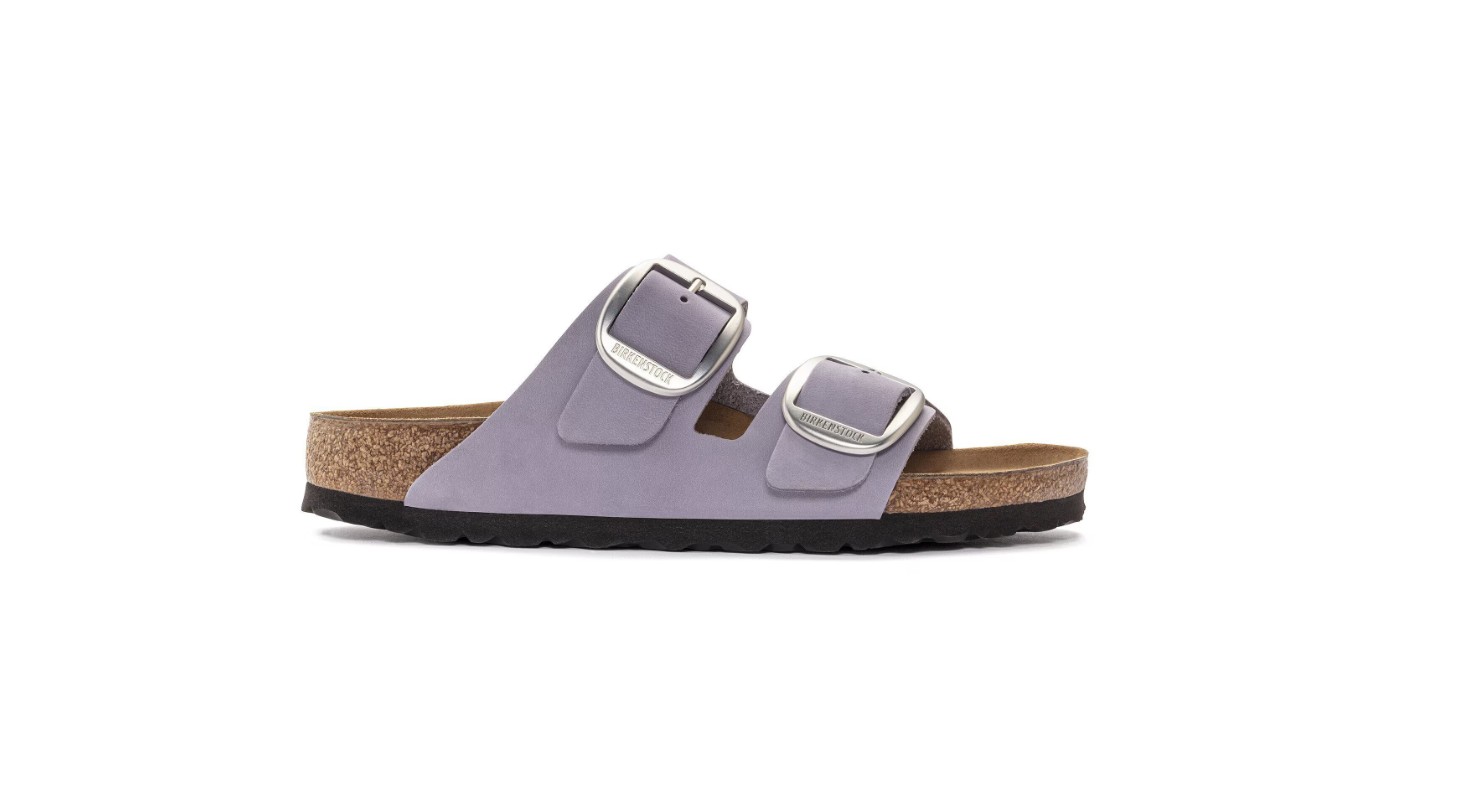 Birkenstock Arizona Big Buckle Nubuck Leather Purple Fog