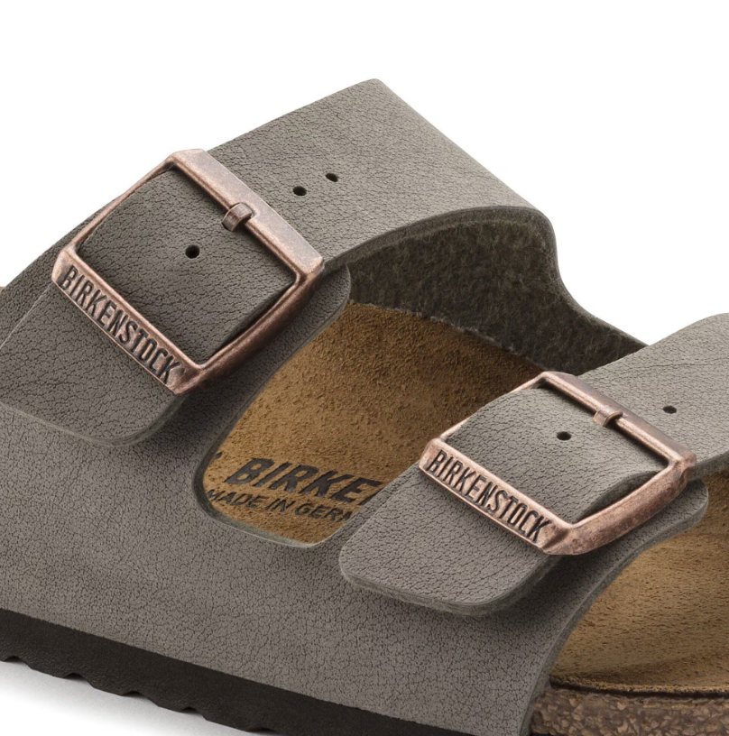 Birkenstock Arizona Birkibuc Stone Sandals