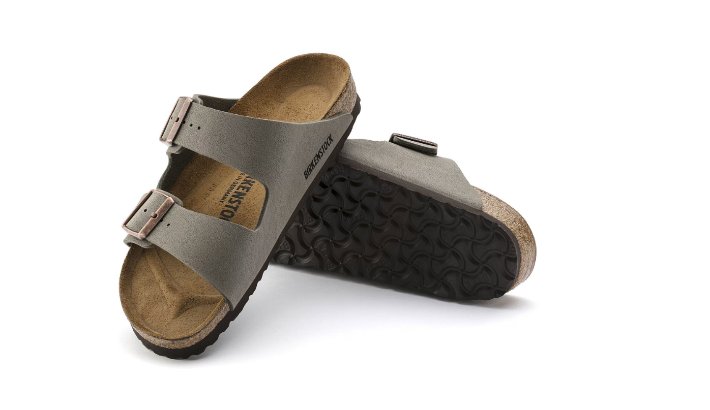 Birkenstock Arizona Birkibuc Stone Sandal