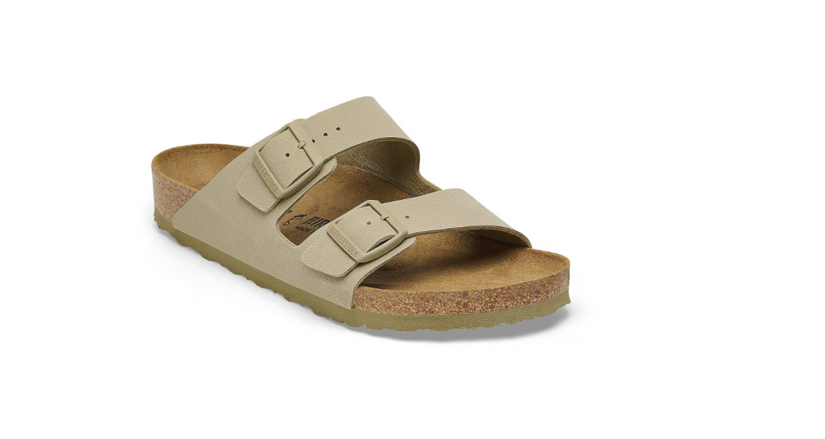 Birkenstock Arizona Birko-Flor Faded Khaki Sandals