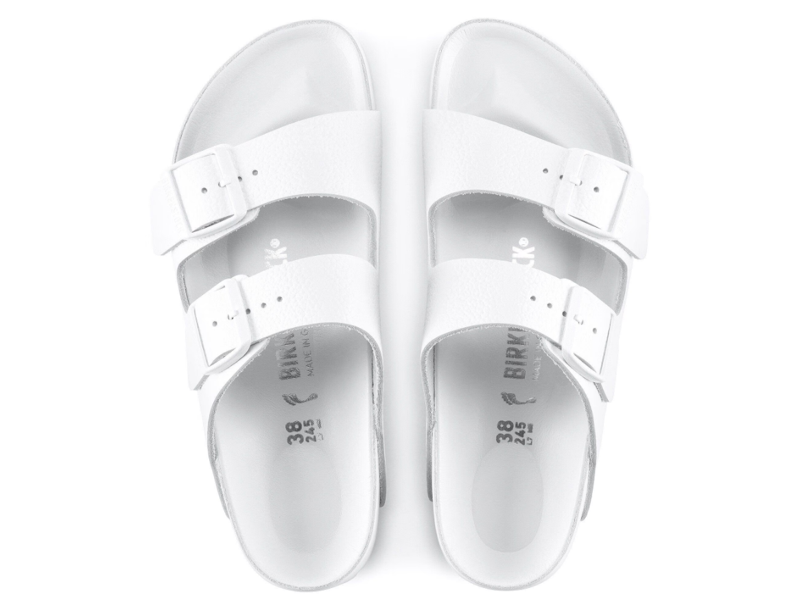 Birkenstock Arizona Exquisite Natural Leather White Sandals