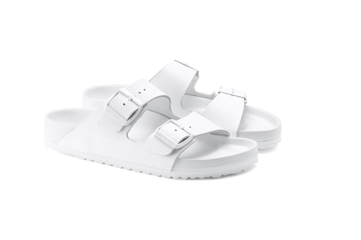 Birkenstock Arizona Exquisite Natural Leather White Sandals