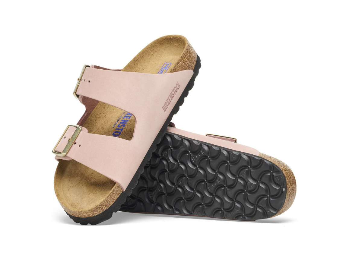 Birkenstock Arizona Soft Footbed Nubuck Leather Soft Pink