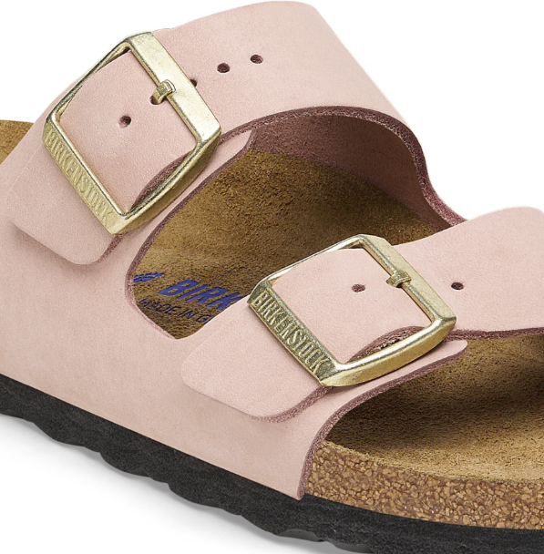 Birkenstock Arizona Soft Footbed Nubuck Leather Soft Pink