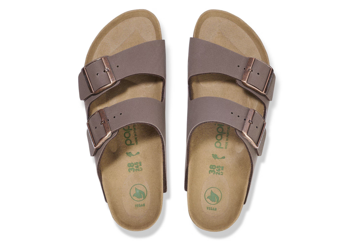 Birkenstock Arizona PAP Flex Platform Birko-Flor Sandals Mocca