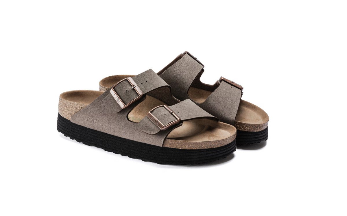 Birkenstock Arizona Flex Platform Vegan Birkibuc Mocha