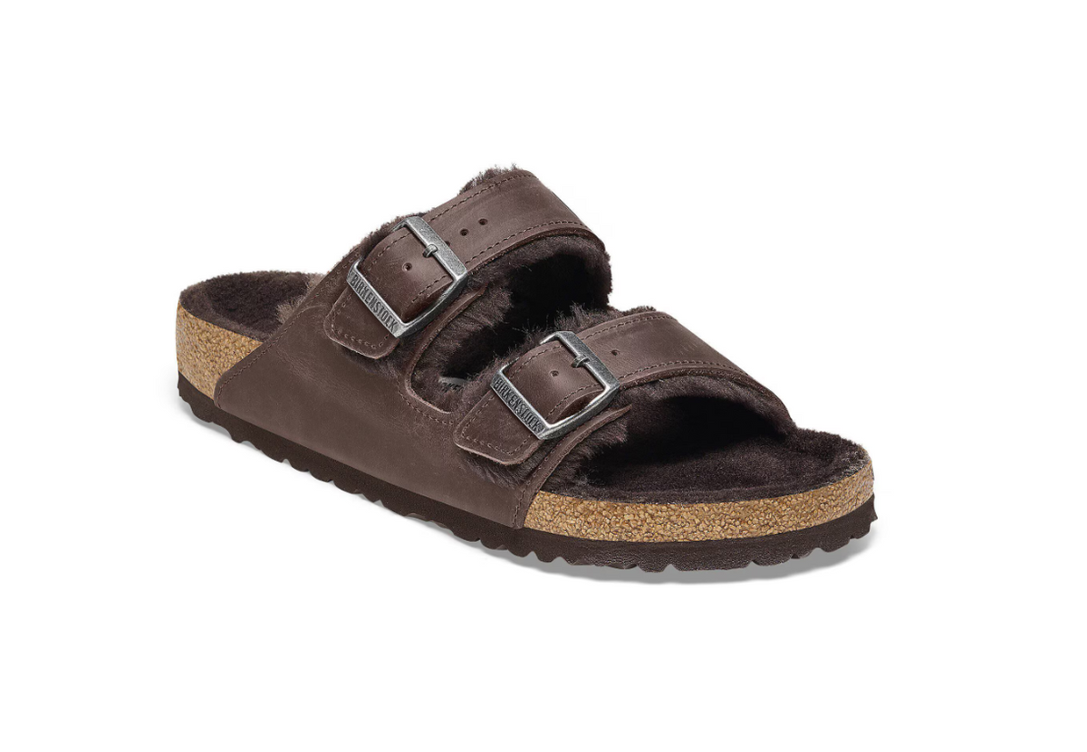 Birkenstock Arizona Shearling Oiled Leather Habana
