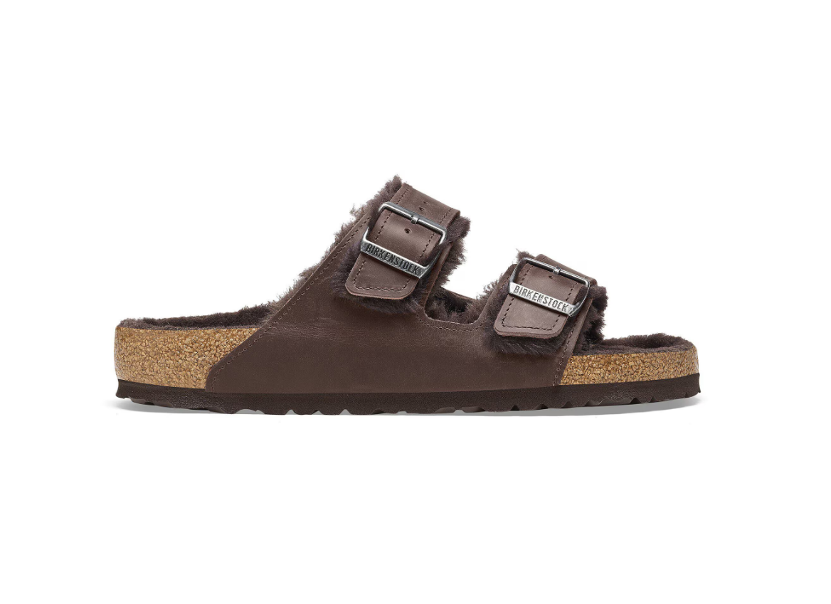 Birkenstock Arizona Shearling Oiled Leather Habana