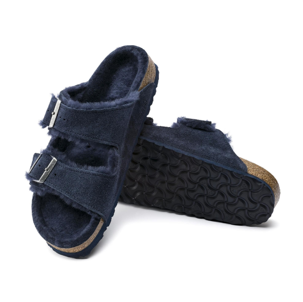 Birkenstock Arizona Shearling Suede Leather Night