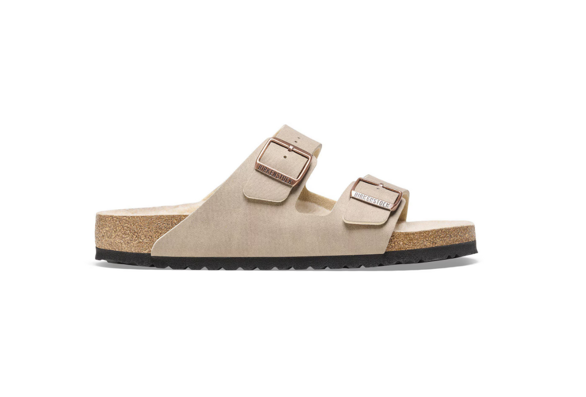 Birkenstock Arizona Shearling Synthetics Desert Dust Gray Taupe