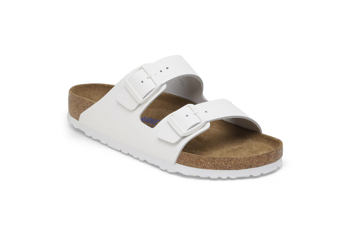 Birkenstock Arizona Soft Footbed Natural Leather White