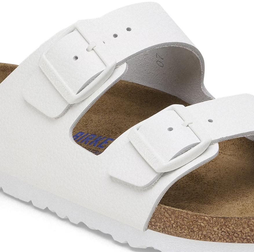 Birkenstock Arizona Soft Footbed Natural Leather White