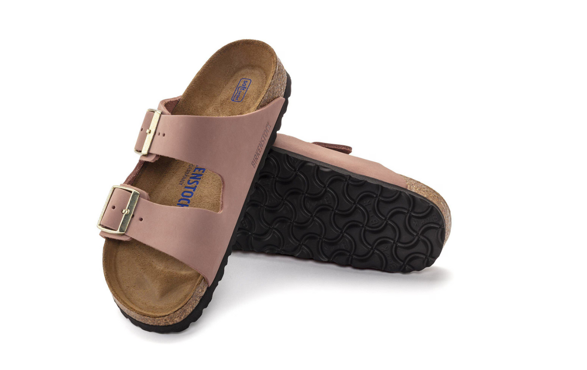 Birkenstock Arizona Soft Footbed Nubuck Leather Old Rose