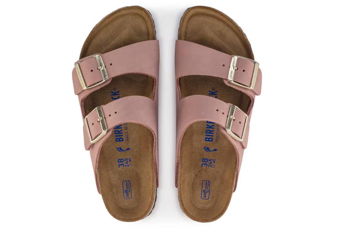 Birkenstock Arizona Soft Footbed Nubuck Leather Old Rose