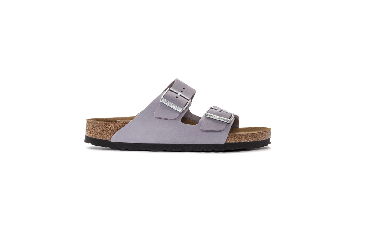 Birkenstock Arizona Soft Footbed Nubuck Leather Purple Fog