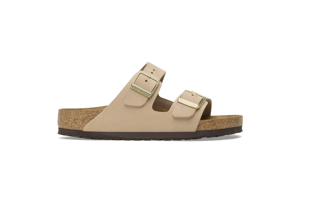 Birkenstock Arizona Soft Footbed Nubuck Leather Sandcastle