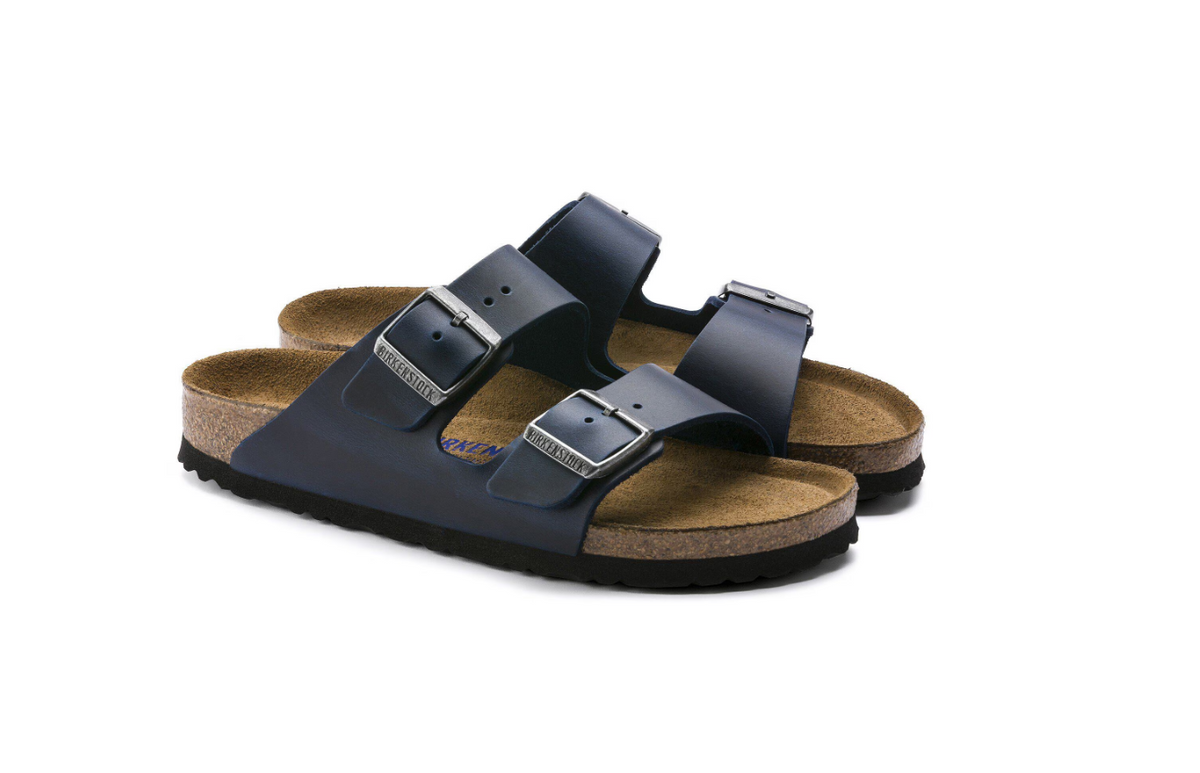 Birkenstock Arizona Soft Footbed Oiled Leather Blue
