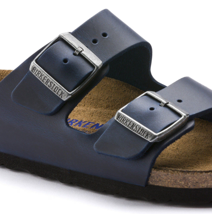 Birkenstock Arizona Soft Footbed Oiled Leather Blue
