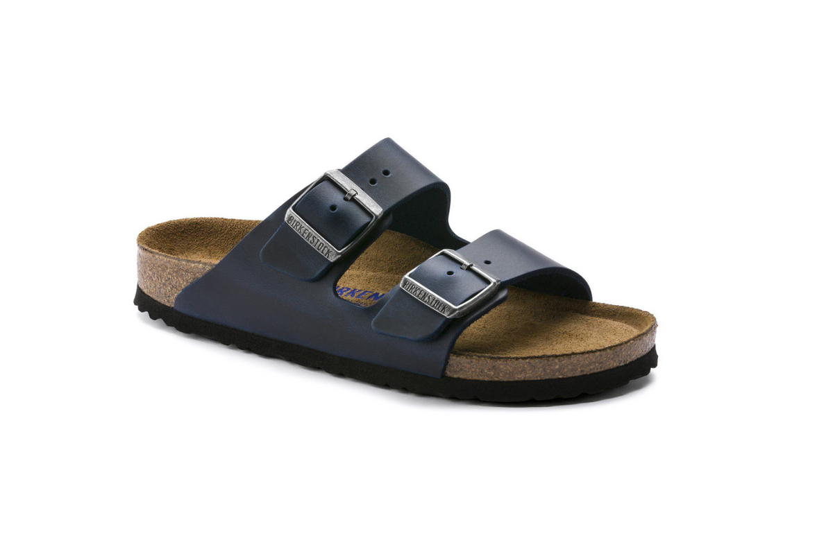 Birkenstock Arizona Soft Footbed Oiled Leather Blue