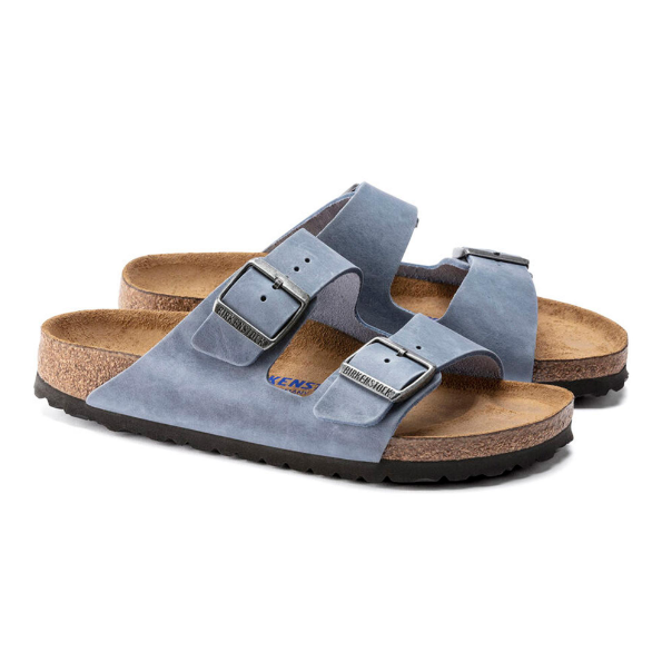 Birkenstock Arizona Soft Footbed Oiled Leather Dusty Blue