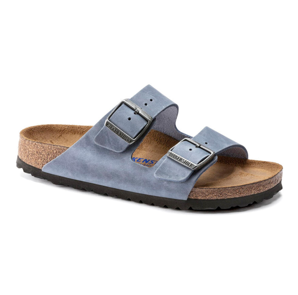 Birkenstock Arizona Soft Footbed Oiled Leather Dusty Blue