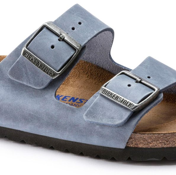 Birkenstock Arizona Soft Footbed Oiled Leather Dusty Blue