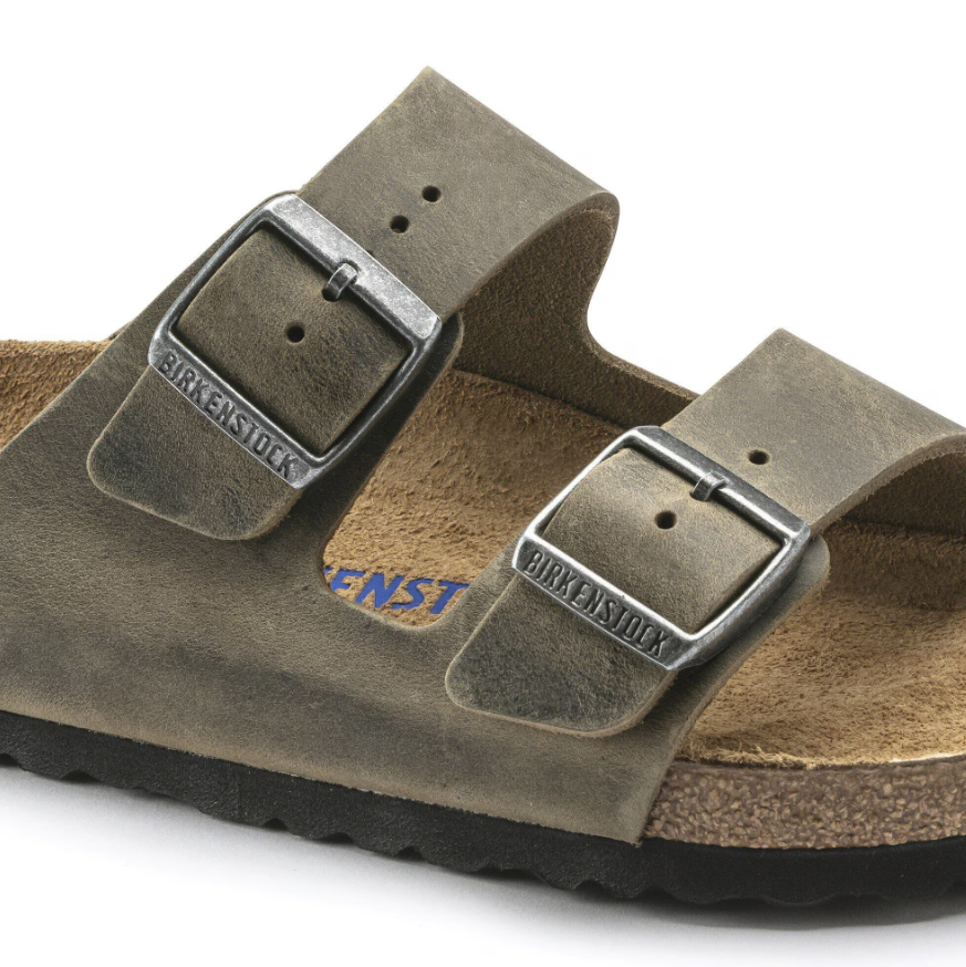 Birkenstock Arizona Soft Footbed Oiled Leather Faded Khaki