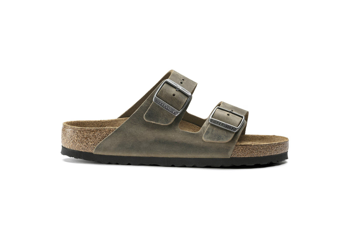 Birkenstock Arizona Soft Footbed Oiled Leather Faded Khaki