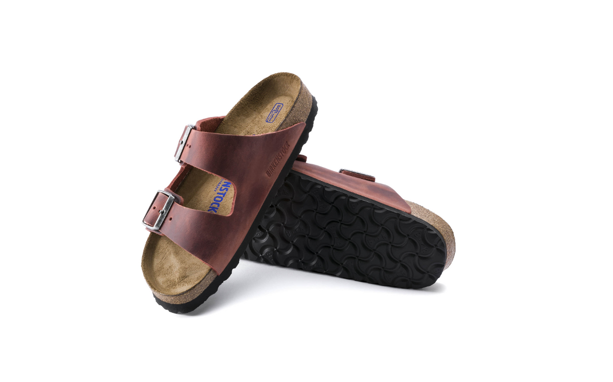 Birkenstock Arizona Soft Footbed Oiled Leather Earth Red