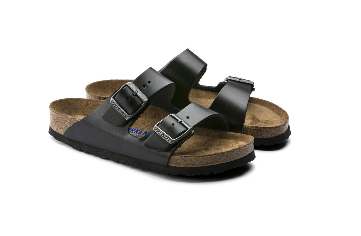 Birkenstock Arizona Soft Footbed Smooth Leather Amalfi Black