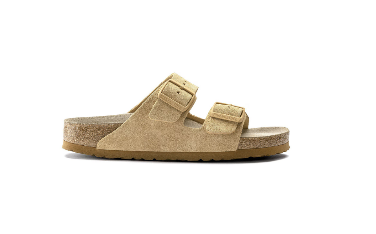 Birkenstock Arizona Soft Footbed Suede Leather Latte Cream