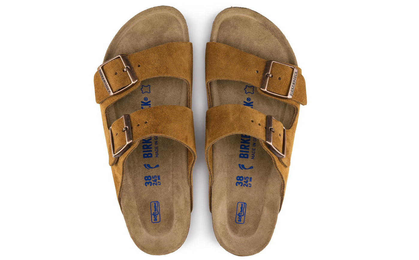 Birkenstock Arizona Soft Footbed Suede Leather Mink