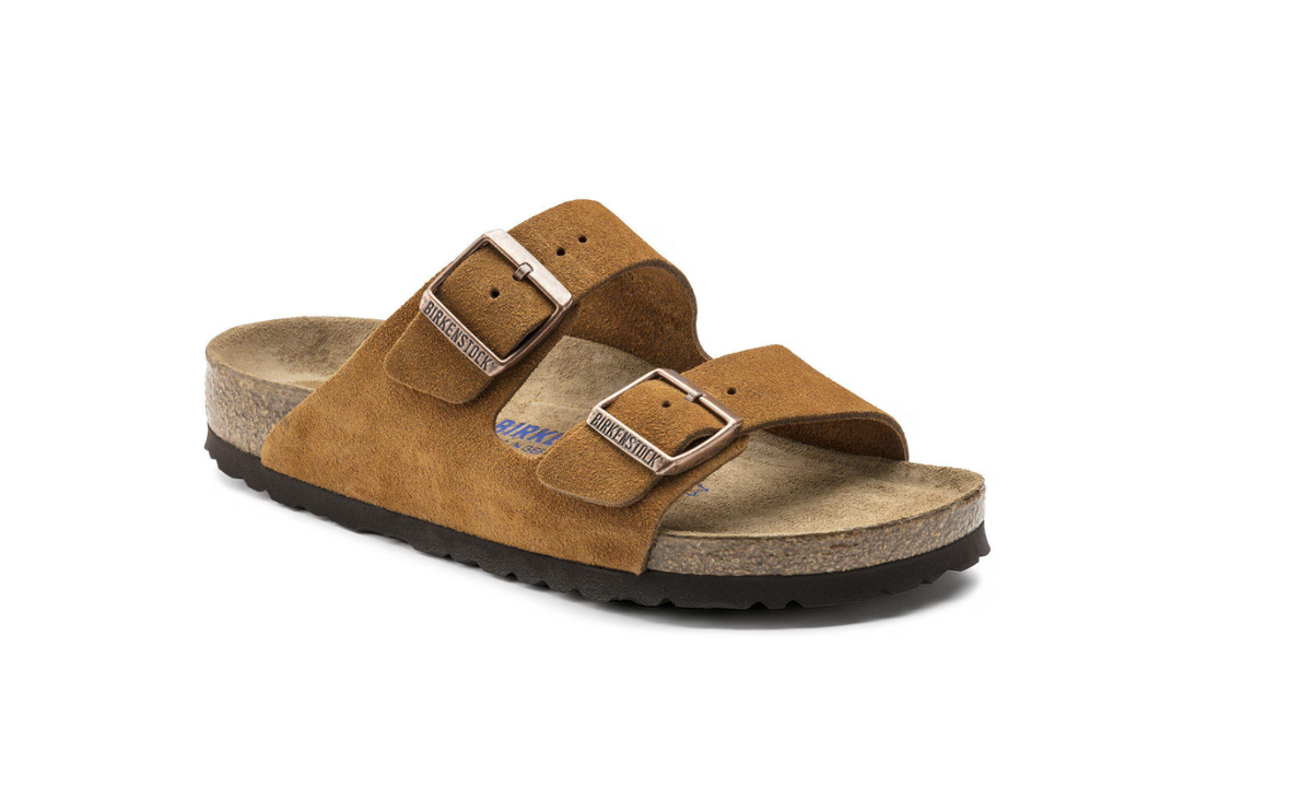 Birkenstock Arizona Soft Footbed Suede Leather Mink