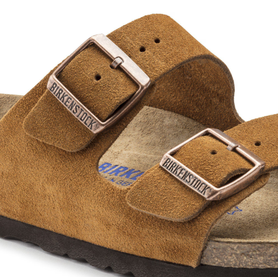 Birkenstock Arizona Soft Footbed Suede Leather Mink