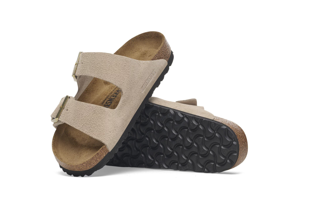 Birkenstock Arizona Suede Leather Sandcastle