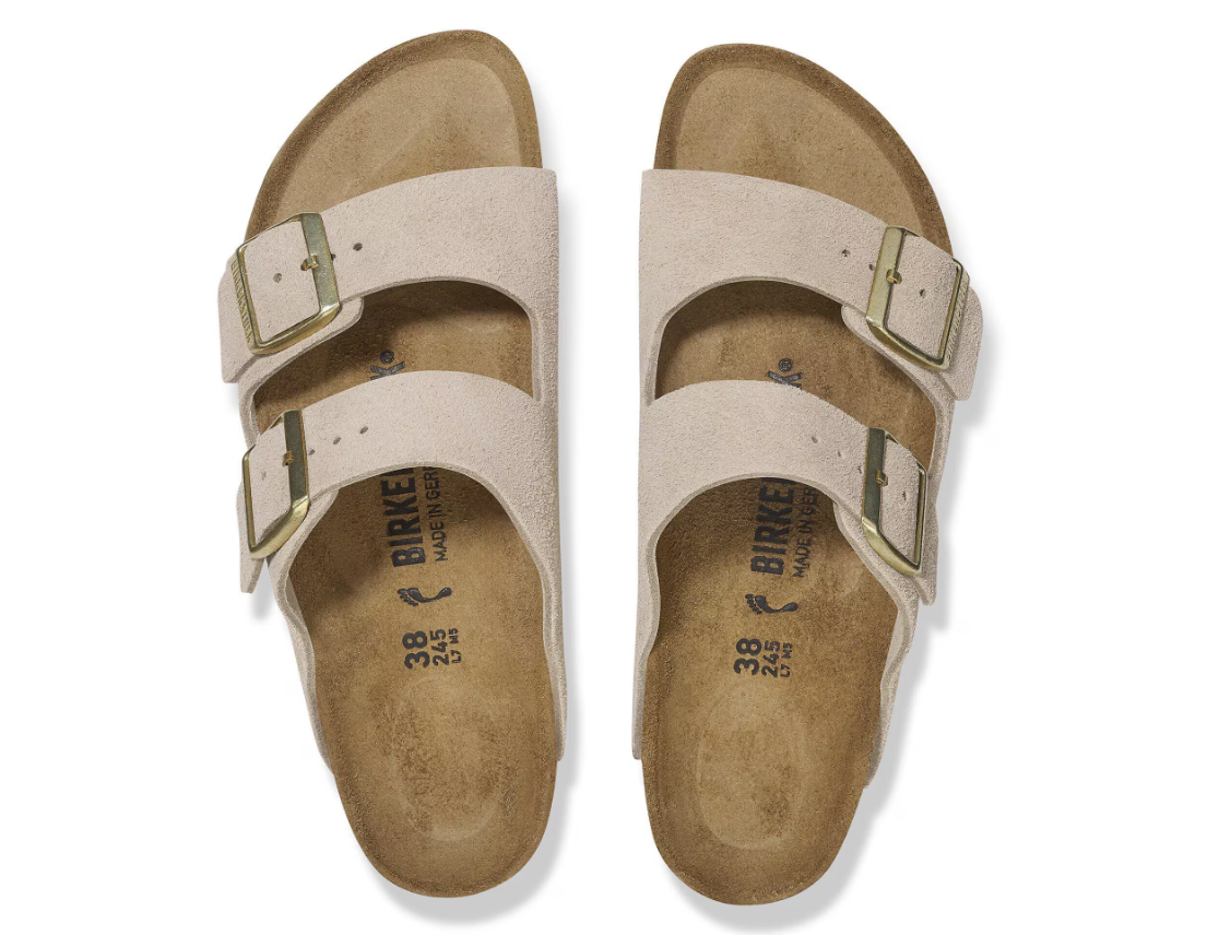 Birkenstock Arizona Suede Leather Sandcastle