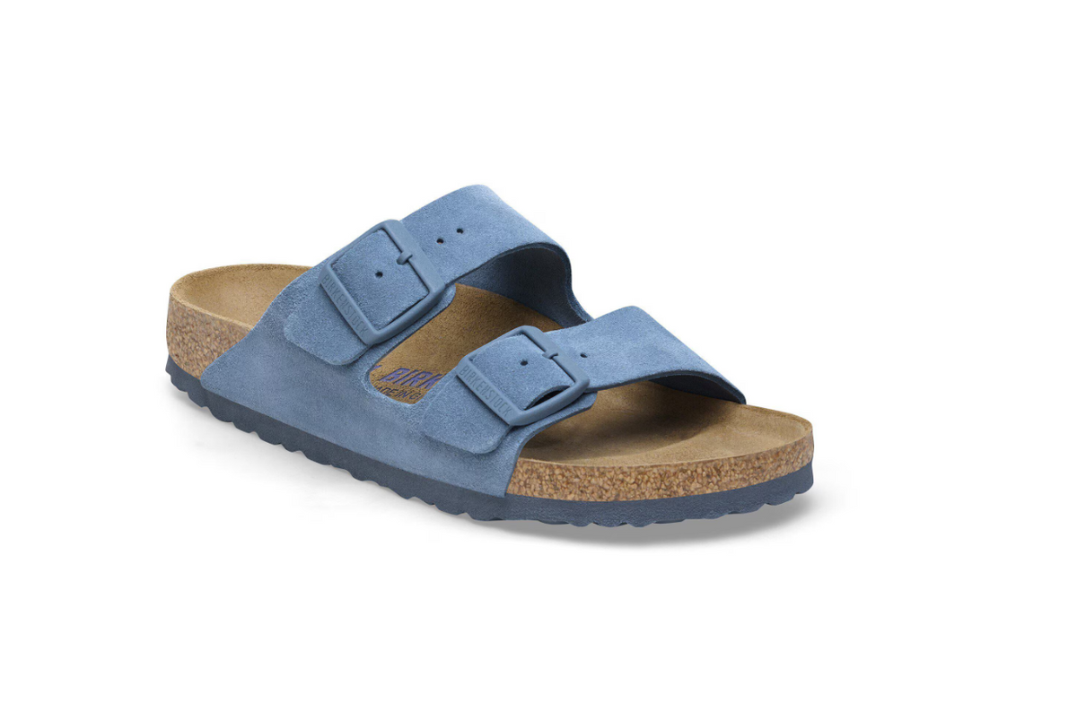 Birkenstock Arizona Soft Footbed Suede Leather Elemental Blue